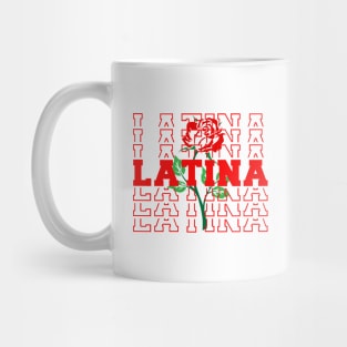 Latina Rose Design Mug